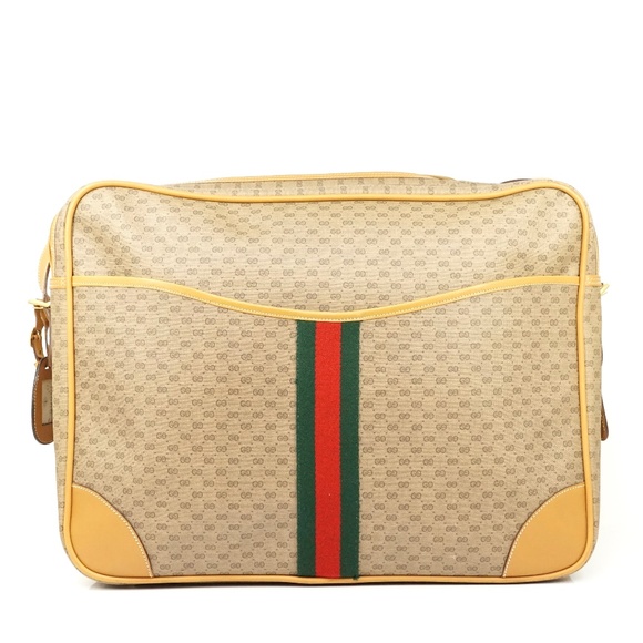 Auth Gucci Gg Large Crossbody Bag Beige #1613G31 - Picture 1 of 8